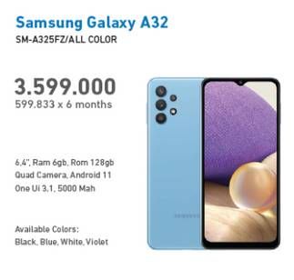 Promo Harga SAMSUNG Galaxy A32 All Variants  - Electronic City