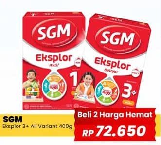 Promo Harga SGM Eksplor 3+ Susu Pertumbuhan All Variants 400 gr - Yogya
