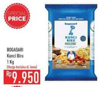 Promo Harga Bogasari Tepung Terigu Kunci Biru 1 kg - Hypermart