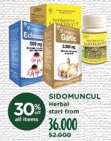 Promo Harga SIDO MUNCUL Herbal Garlic  - Watsons