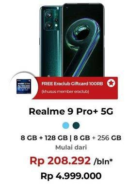 Promo Harga Realme 9 Pro+ 5G 8 GB + 128 GB, 8 GB + 256 GB  - Erafone
