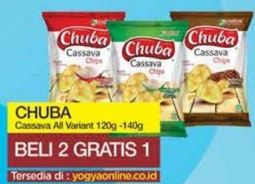 Promo Harga CHUBA Cassava Chips All Variants 140 gr - Yogya