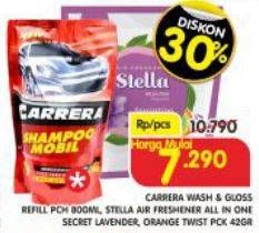Promo Harga CARRERA Wash & Glow 800ml/STELLA All In One 42gr  - Superindo