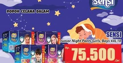 Promo Harga Sensi Night Pants Junior Size XXXXL11 11 pcs - Hari Hari