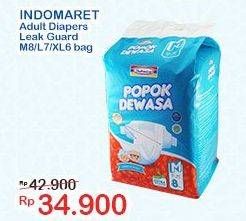 Promo Harga Indomaret Diapers Adult M8, L7, XL6  - Indomaret