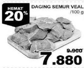 Promo Harga Daging Semur Veal per 100 gr - Giant