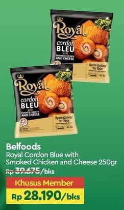 Promo Harga Belfoods Royal Nugget Cordon Bleu 250 gr - TIP TOP