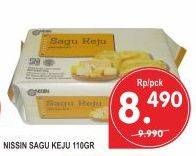 Promo Harga NISSIN Kukis Sagu Keju 110 gr - Superindo