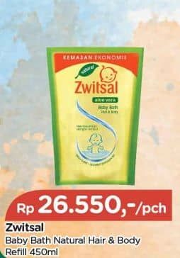 Promo Harga Zwitsal Natural Baby Bath 2 In 1 450 ml - TIP TOP