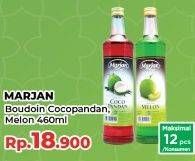 Promo Harga Marjan Syrup Boudoin Cocopandan, Melon 460 ml - Yogya