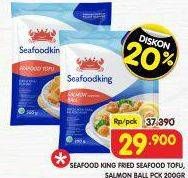 Promo Harga SEAFOOD KING Fried Seafood Tofu, Salmon Ball Pck 200gr  - Superindo