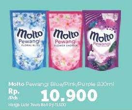 Promo Harga MOLTO Pewangi Blue, Pink, Purple Delight 820 ml - Carrefour