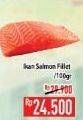 Promo Harga Salmon Fillet per 100 gr - Hypermart