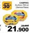 Promo Harga CAMPINA Ice Cream All Variants 700 ml - Giant