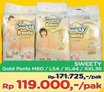 Promo Harga Sweety Gold Pants M60, L54, XL44, XXL36  - TIP TOP