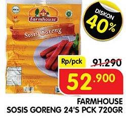 Promo Harga FARMHOUSE Sosis Sapi Goreng per 24 pcs 720 gr - Superindo