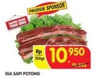 Promo Harga Iga Sapi Potong per 100 gr - Superindo