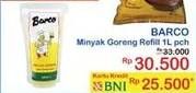 Promo Harga BARCO Minyak Goreng Kelapa 1000 ml - Indomaret