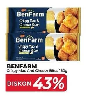Promo Harga Benfarm Crispy Mac and Cheese Bites 180 gr - Yogya