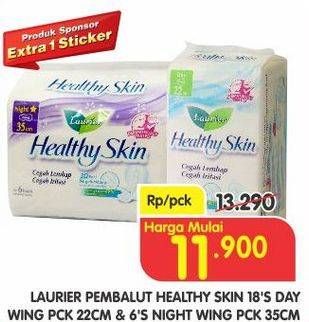 Promo Harga Laurier Healthy Skin Day Wing 22cm 18 pcs - Superindo
