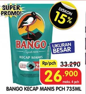 Promo Harga Bango Kecap Manis 735 ml - Superindo