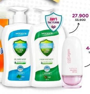 Promo Harga WATSONS Anti Bacterial Cream Hand Wash  - Watsons