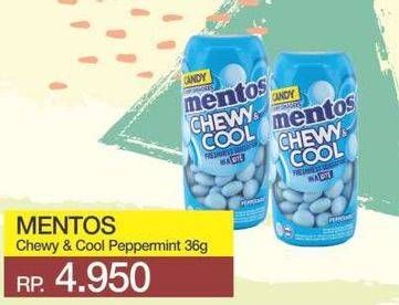 Promo Harga MENTOS Candy Chewy Mint, Cool Gel 36 gr - Yogya
