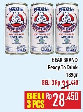 Promo Harga Bear Brand Susu Steril 189 ml - Hypermart