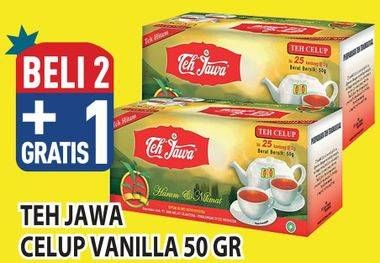 Promo Harga Teh Jawa Teh Celup Vanilla per 25 pcs 2 gr - Hypermart