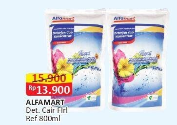 Promo Harga ALFAMART Detergen Cair Floral 800 ml - Alfamart