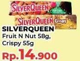 Promo Harga Silver Queen Chocolate Fruit Nuts, Crispy 55 gr - Yogya