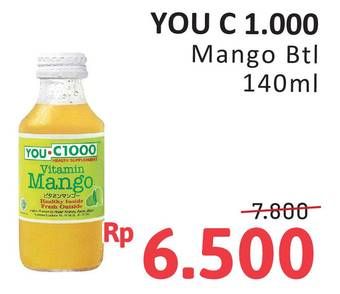Promo Harga You C1000 Health Drink Vitamin Mango 140 ml - Alfamidi