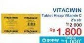 Promo Harga Vitacimin Vitamin C - 500mg Sweetlets (Tablet Hisap) 2 pcs - Indomaret