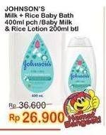 Promo Harga JOHNSONS Baby Bath/Baby Lotion Milk Rice  - Indomaret