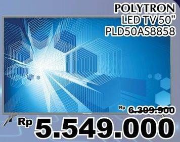 Promo Harga POLYTRON PLD 50AS8858 | LED TV Smart TV 50 inch  - Giant
