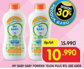 Promo Harga MY BABY Baby Powder Telon Plus 250 gr - Superindo