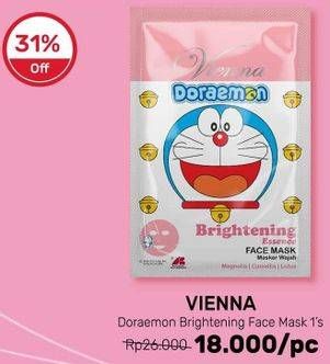 Promo Harga VIENNA Doraemon Brightening Face Mask  - Guardian