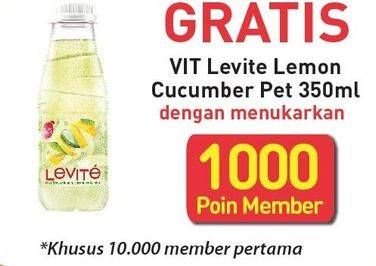 Promo Harga VIT LEVITE Minuman Sari Buah Lemon Cucumber 350 ml - Alfamart