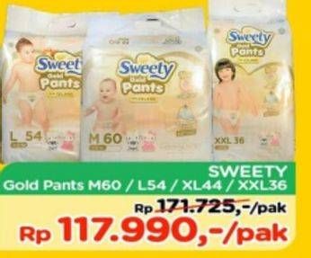 Promo Harga Sweety Gold Pants M60, L54, XL44, XXL36  - TIP TOP