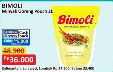 Promo Harga Bimoli Minyak Goreng 2000 ml - Alfamart