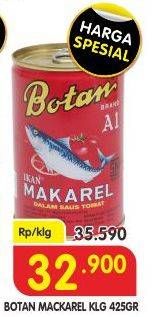 Promo Harga BOTAN Mackarel 425 gr - Superindo