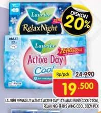 Promo Harga Laurier Active Day Cool/Laurier Relax Night Cool   - Superindo