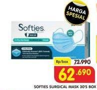 Promo Harga SOFTIES Masker Surgical 30 pcs - Superindo