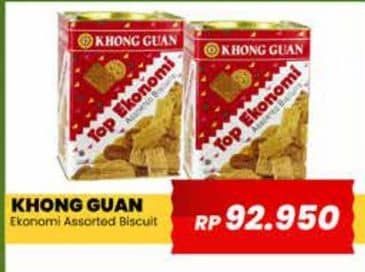 Promo Harga Khong Guan Top Ekonomi Assorted Biscuits 1150 gr - Yogya