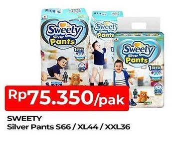 Promo Harga Sweety Silver Pants XL44, S66, XXL36 36 pcs - TIP TOP