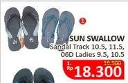 Promo Harga SUN SWALLOW Sandal Jepit Track, Ladies  - Alfamidi