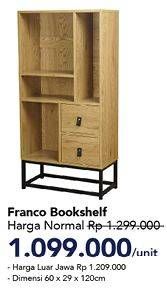 Promo Harga Franco Bookshelf  - Carrefour