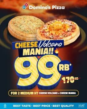 Promo Harga Cheese Volcano Mania  - Domino Pizza