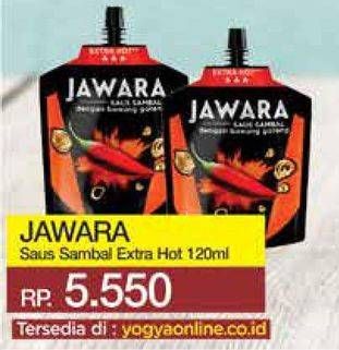 Promo Harga JAWARA Sambal Extra Hot 120 ml - Yogya