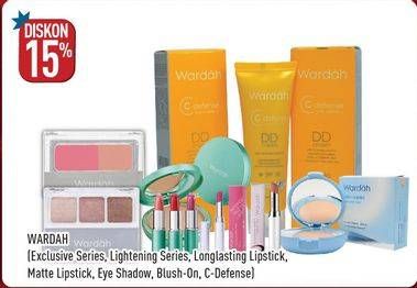 Promo Harga WARDAH Exclusive Series/Lightening Series/Longlasting Lipstick/Matte Lipstick/Eyeshadow/Blush On/C Defense Series  - Hypermart